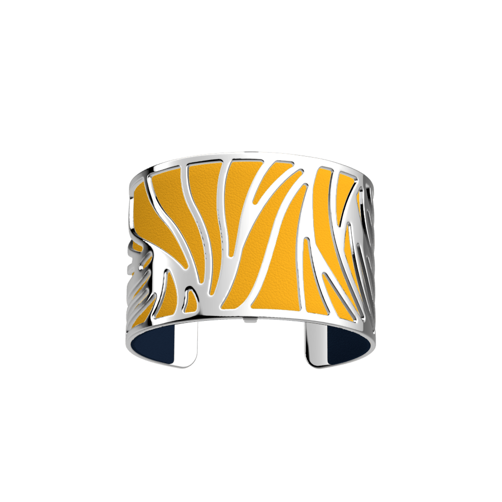 manchette-perroquet-40mm-argente-cuir-sun-marine