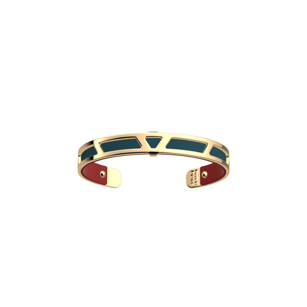 manchette-ibiza-8mm-doree-cuir-bleu-petrole-framboise