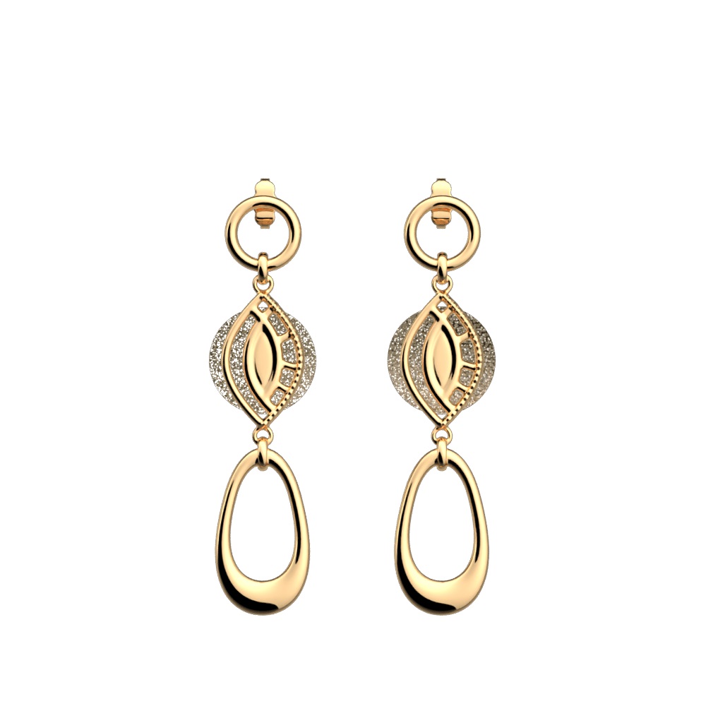 boucles-doreilles-Divine-dorées-cuir-rose-grainé