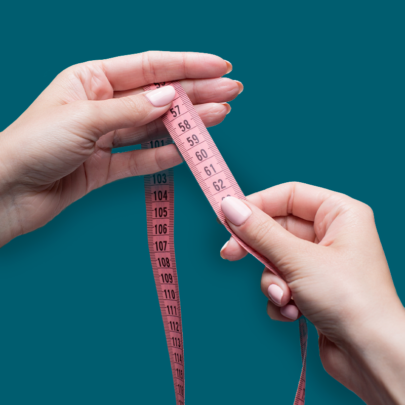 MEASURE WITH A TAPE MEASURE