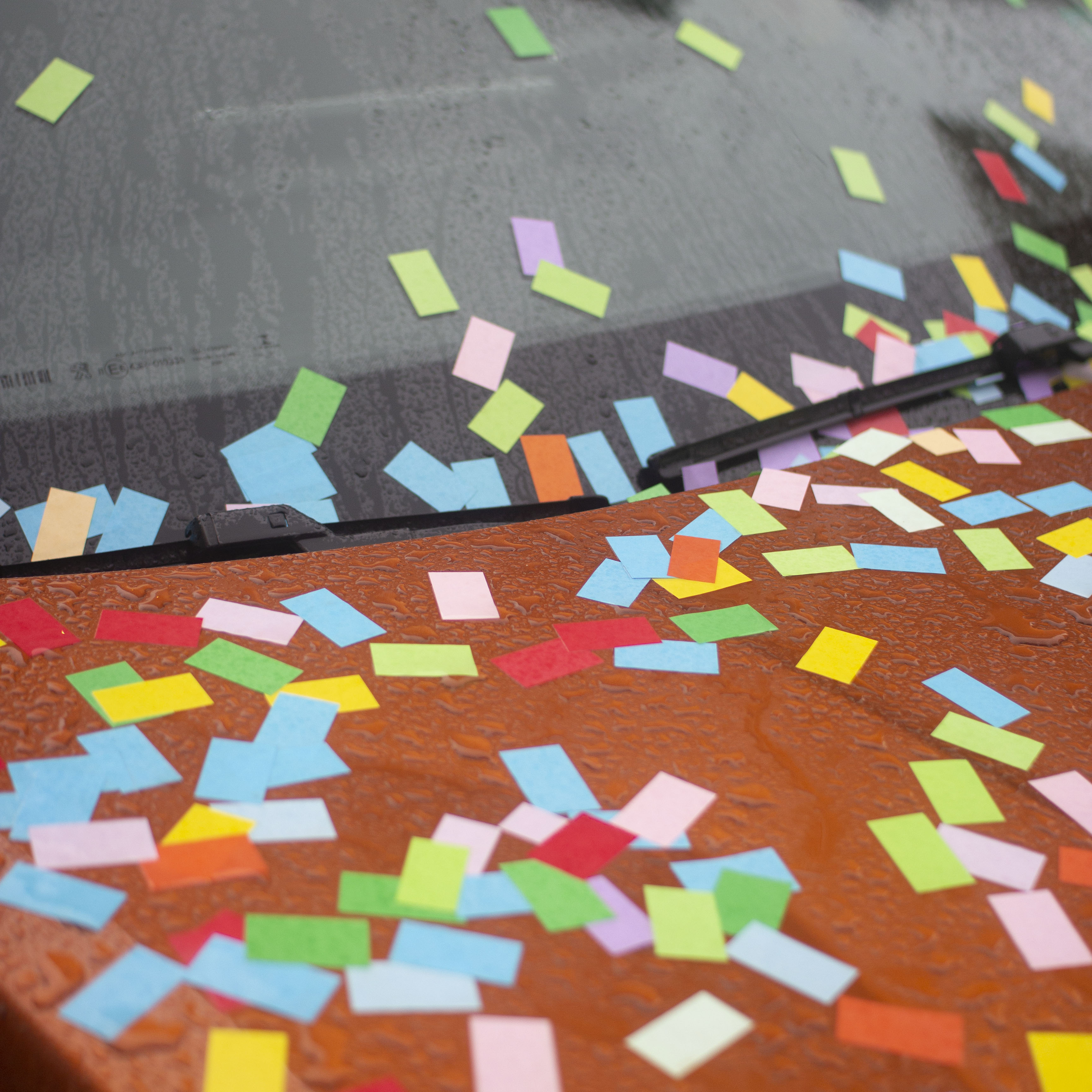 Confettis Les Georgettes Pluie Voiture Confettis Les Georgettes Pluie Voiture