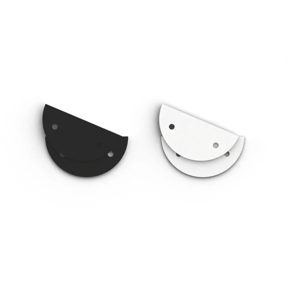 Ledereinsatz, Schwarz / Weiss | LG EUROPE