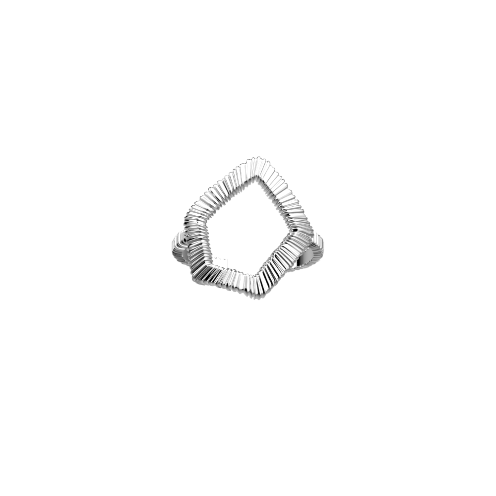 Plisse Ring, Silber Ausführung image number 1