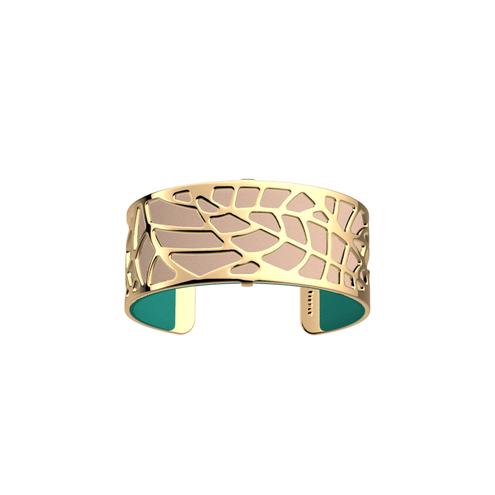 Fougères Bracelet, Gold finish, Nude / Aquatic image number 3