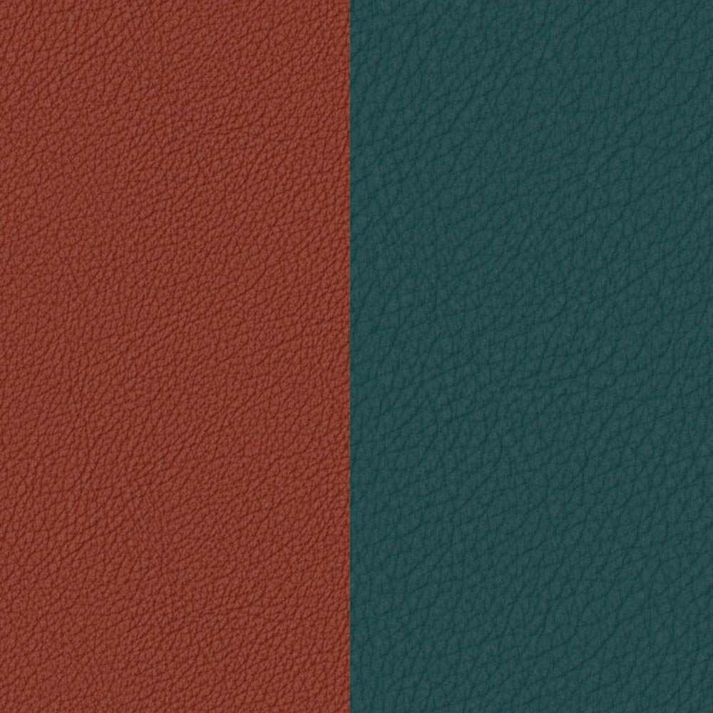 Leather insert - Bracelets & Bags, Peacock Blue / Garnet image number 1