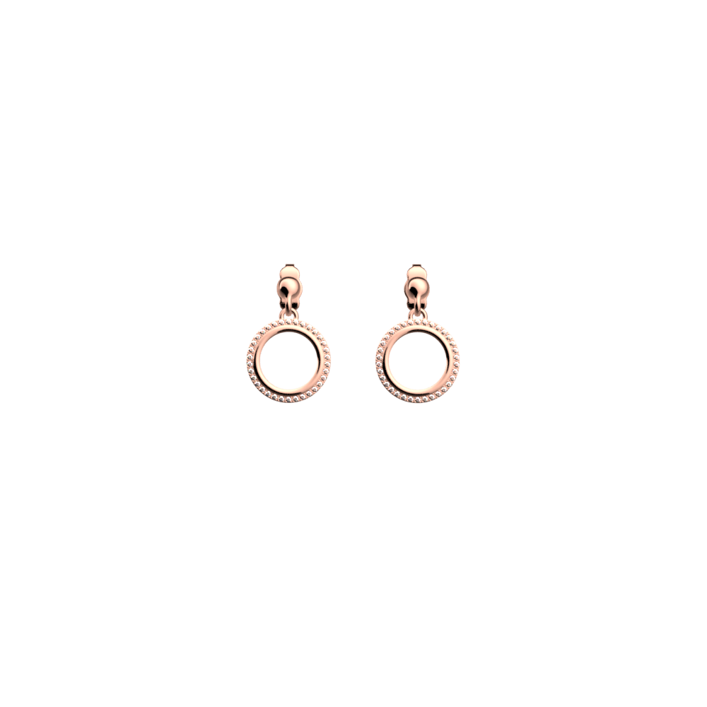 Pure Précieuse 16mm Earrings, Rose gold finish image number 1
