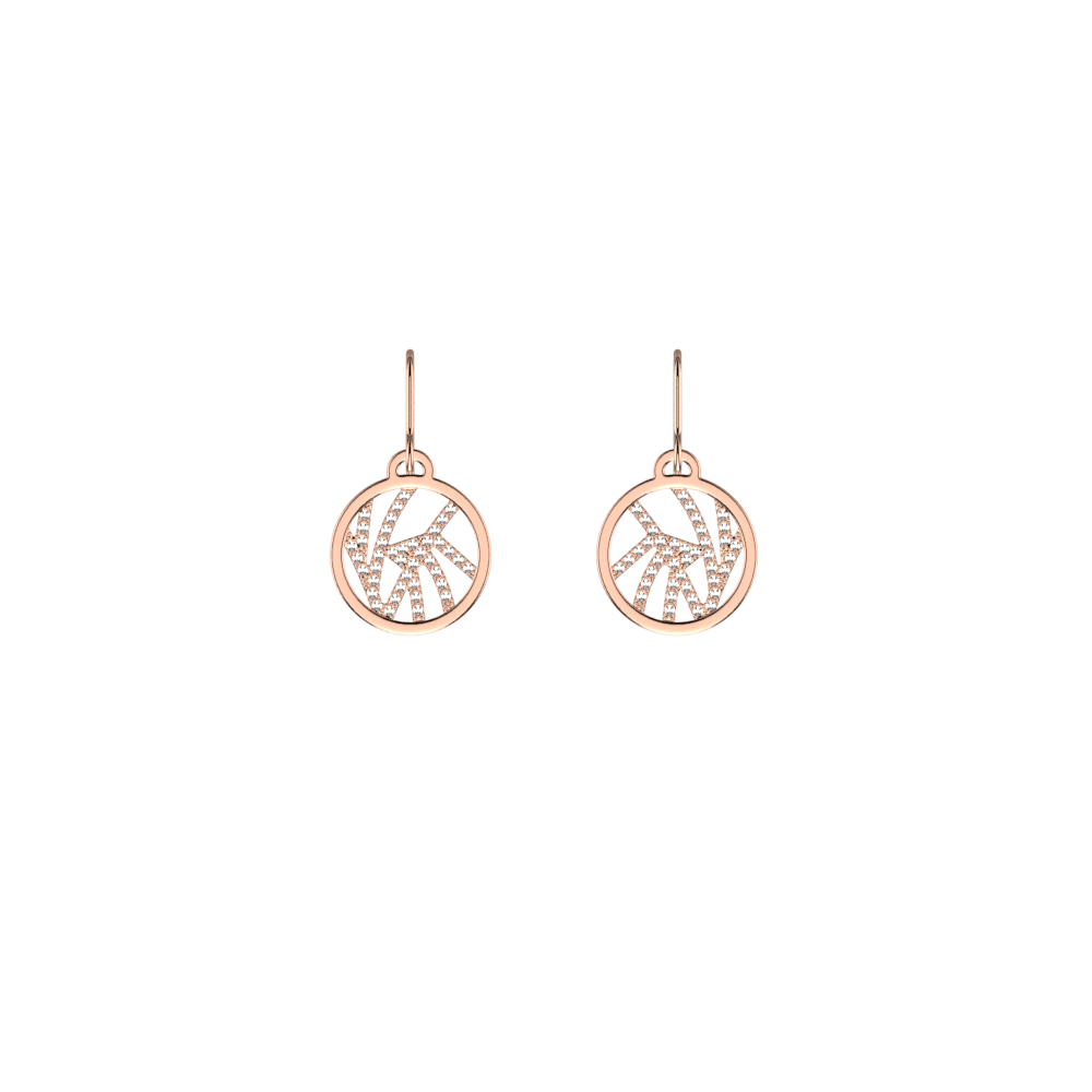 Perroquet Sleeper 16 mm Earrings, Rose gold finish | LG EUROPE Perroquet Sleeper 16 mm Earrings, Rose gold finish | LG EUROPE