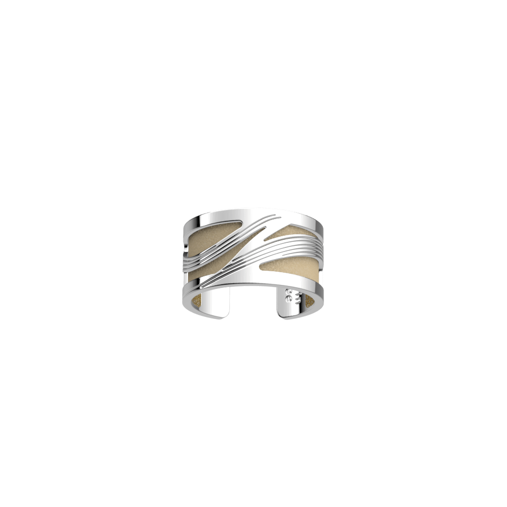 Vibrations Ring, Silver finish, Cream / Gold Glitter image number 1
