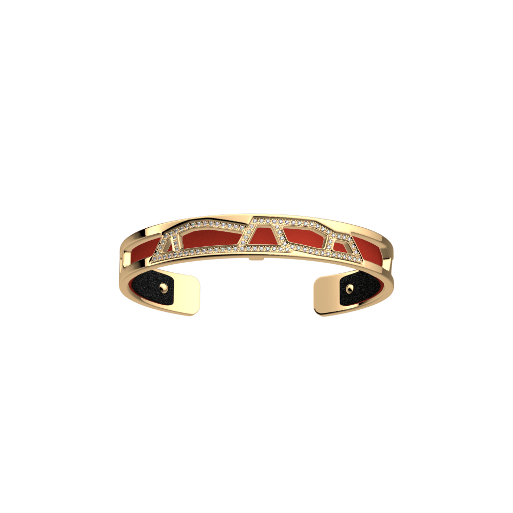 Girafe Bracelet, Gold finish, Red / Black Glitter image number 2