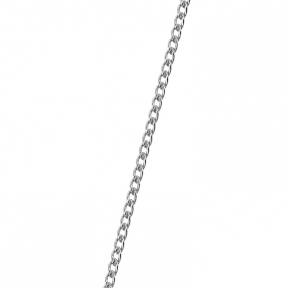 Gourmette chain, Silver finish image number 1