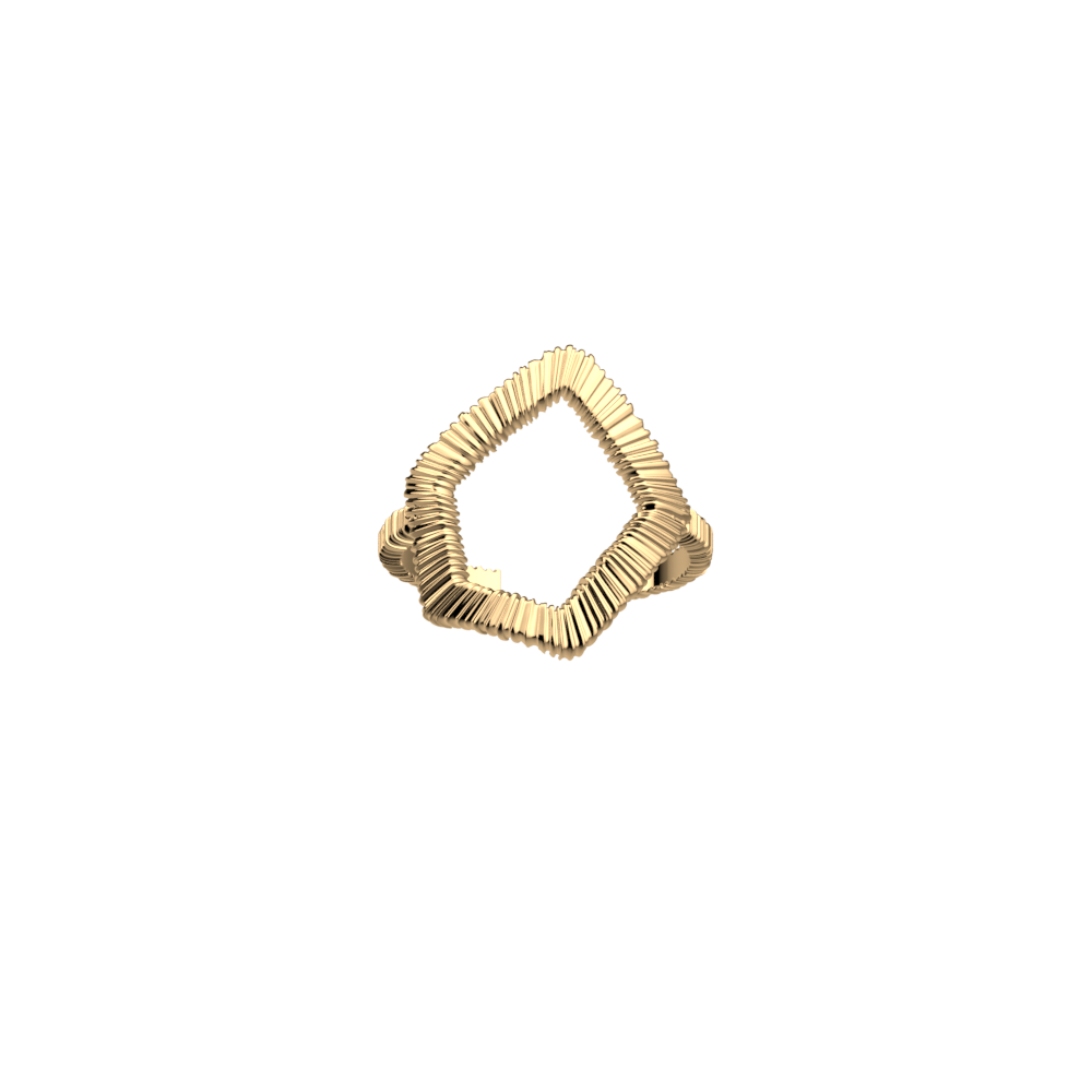 Plisse Ring, Gold Ausführung image number 1