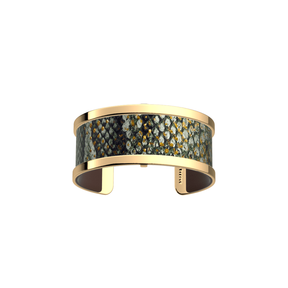 Pure Originelle Bracelet, Gold finish, Graphic Reptile / Chocolate image number 1
