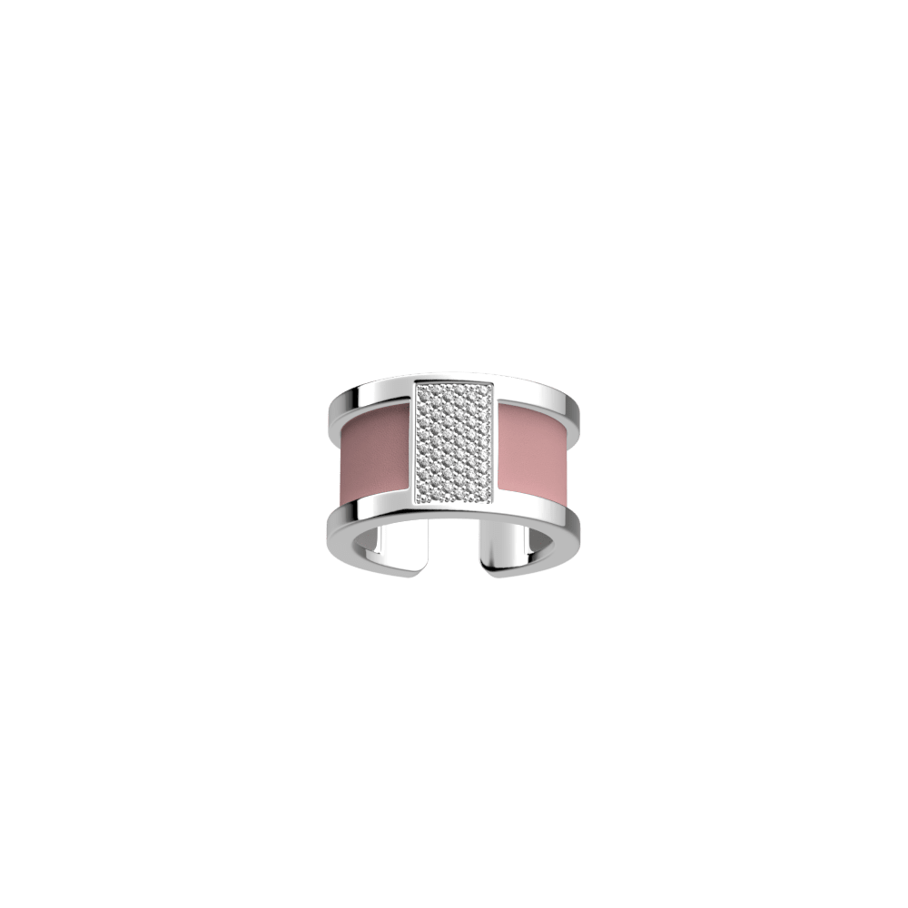 Barrette Ring, Silver finish, Light Pink / Light Grey image number 1