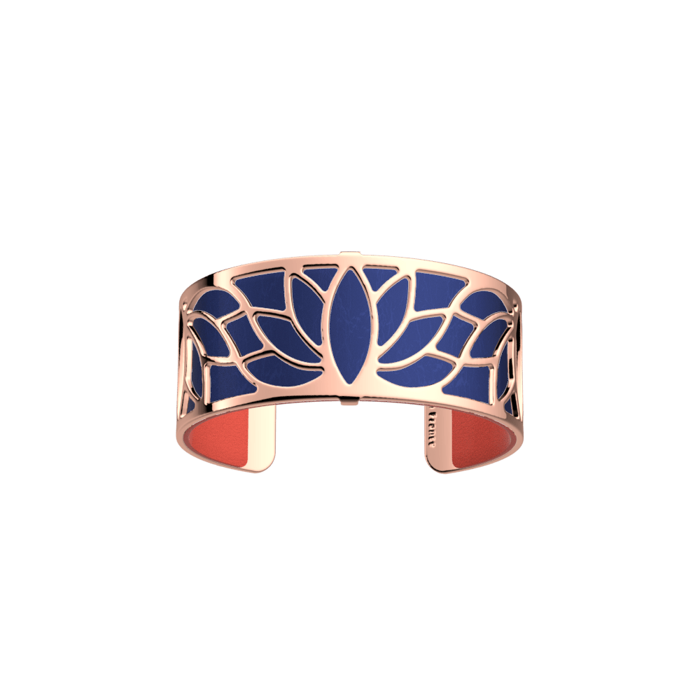 Lotus Bracelet, Rose gold finish, Coral / Navy Blue image number 2