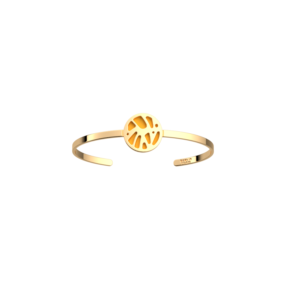 Perroquet Bangle, Gold finish, Sun / Navy Blue image number 2