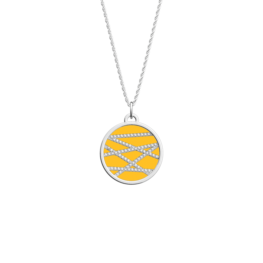 Collier Liens, Finition argentée, Sun / Marine image number 1