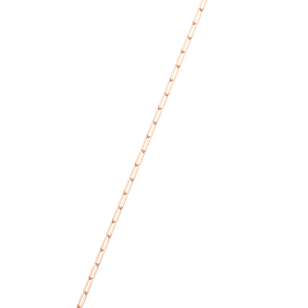 Cadena Rectangle, Acabado dorado rosa image number 1