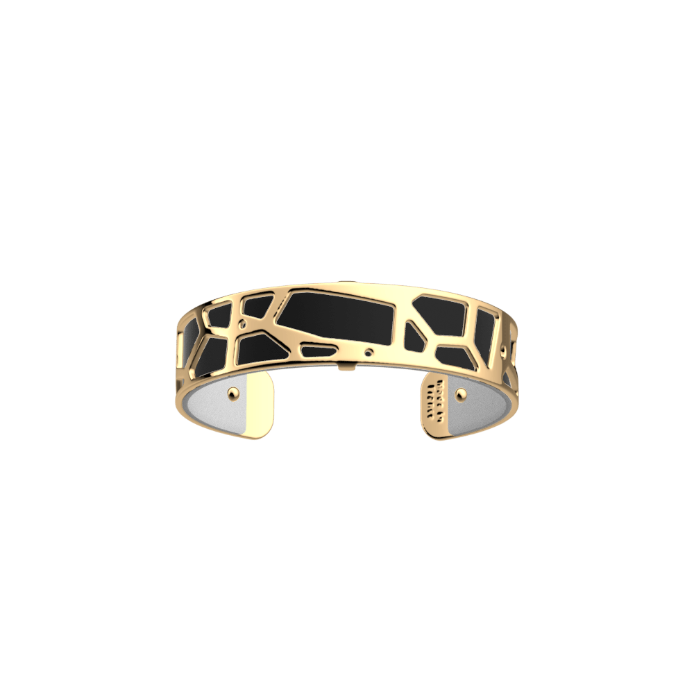 Girafe Bracelet, Gold finish, Black / White image number 1