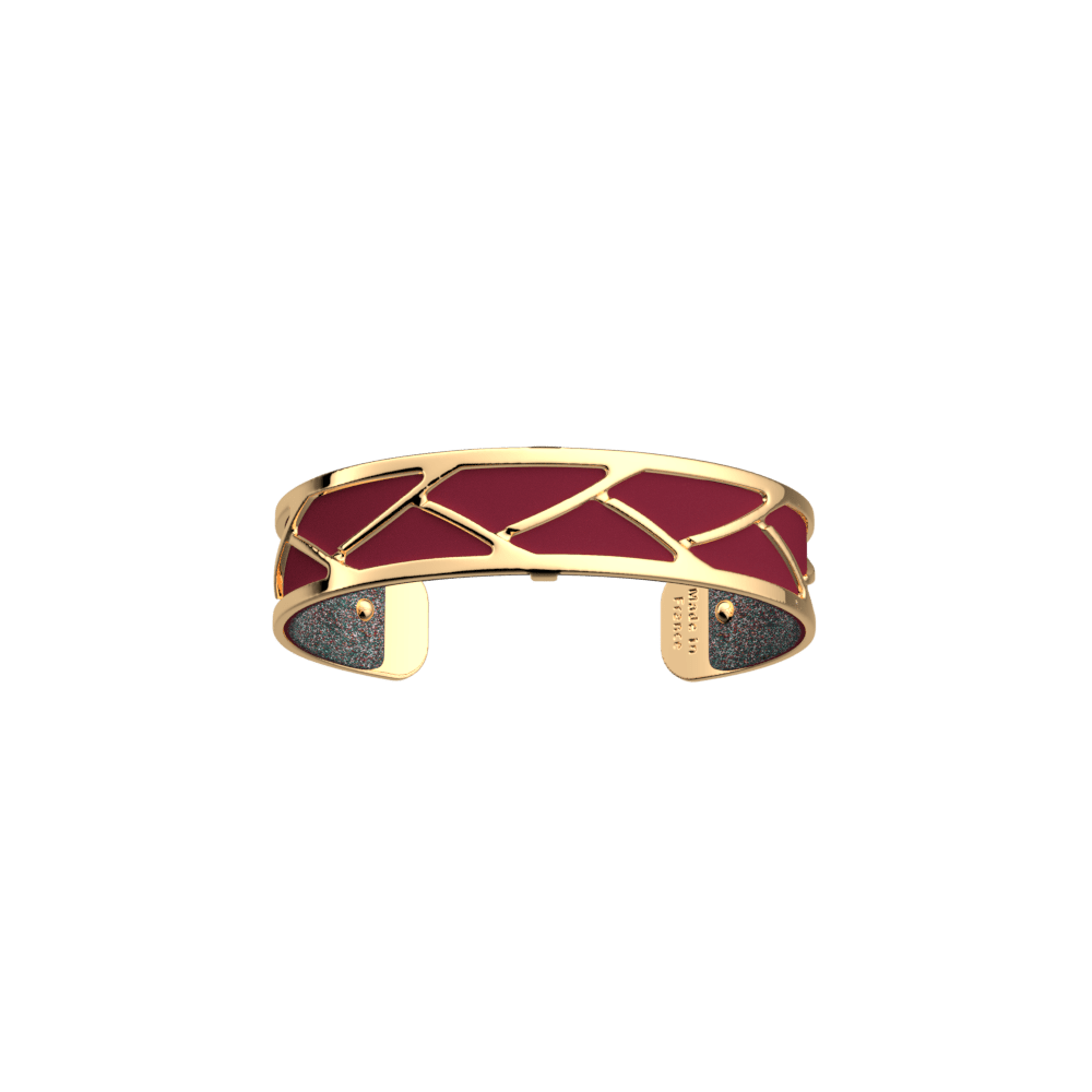 Tresse Bracelet, Gold finish, Soft Raspberry / Multicolored Glitter image number 1