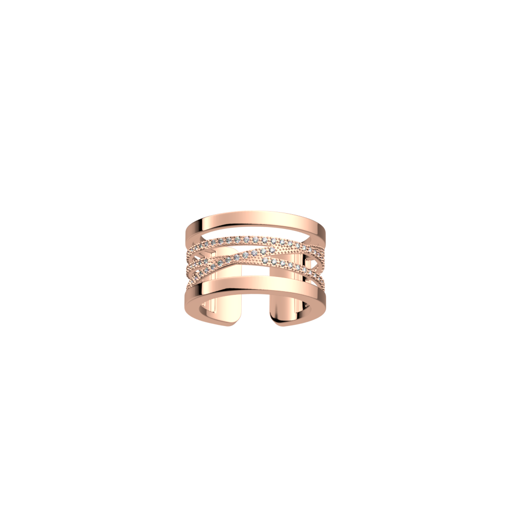 Liens ring 12 mm, Rose gold finish image number 1