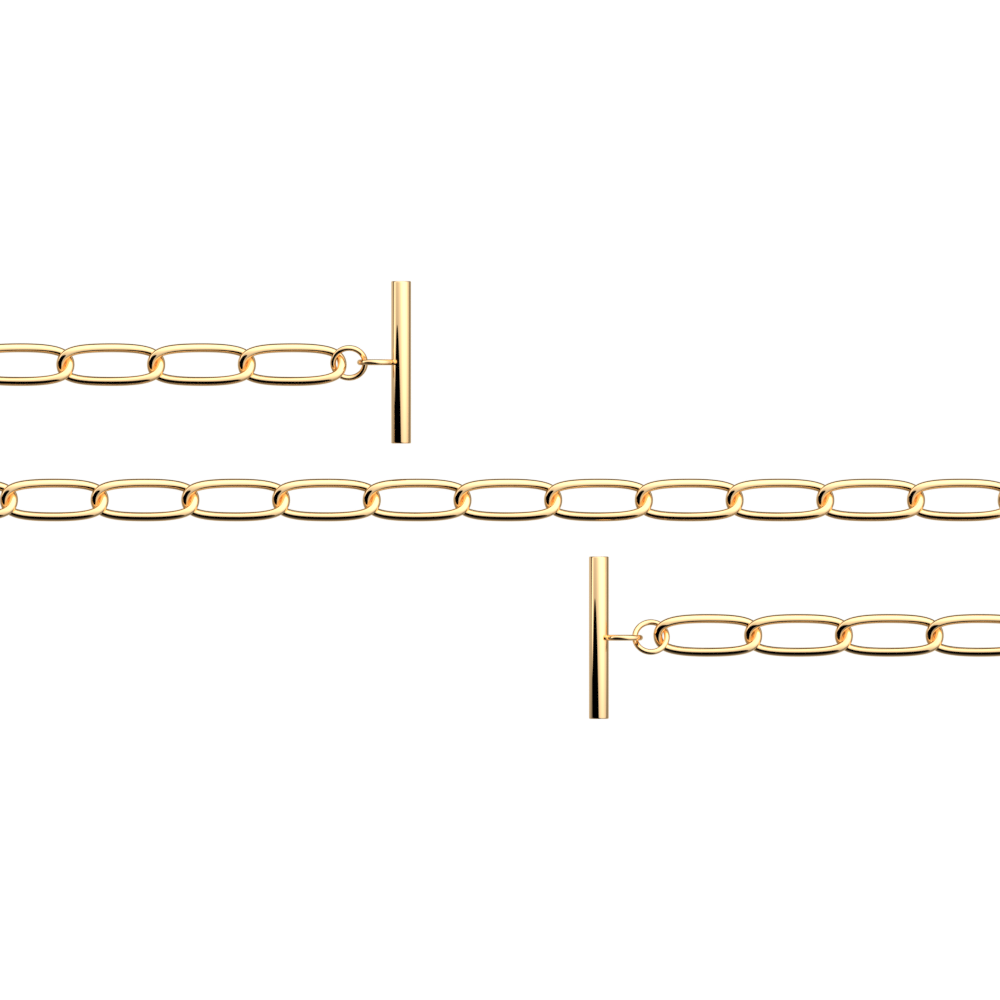 Cheval meshchain strap, Gold finish image number 1