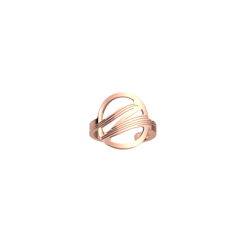 Vibrations ring Round 16 mm, Rose gold finish image number 1