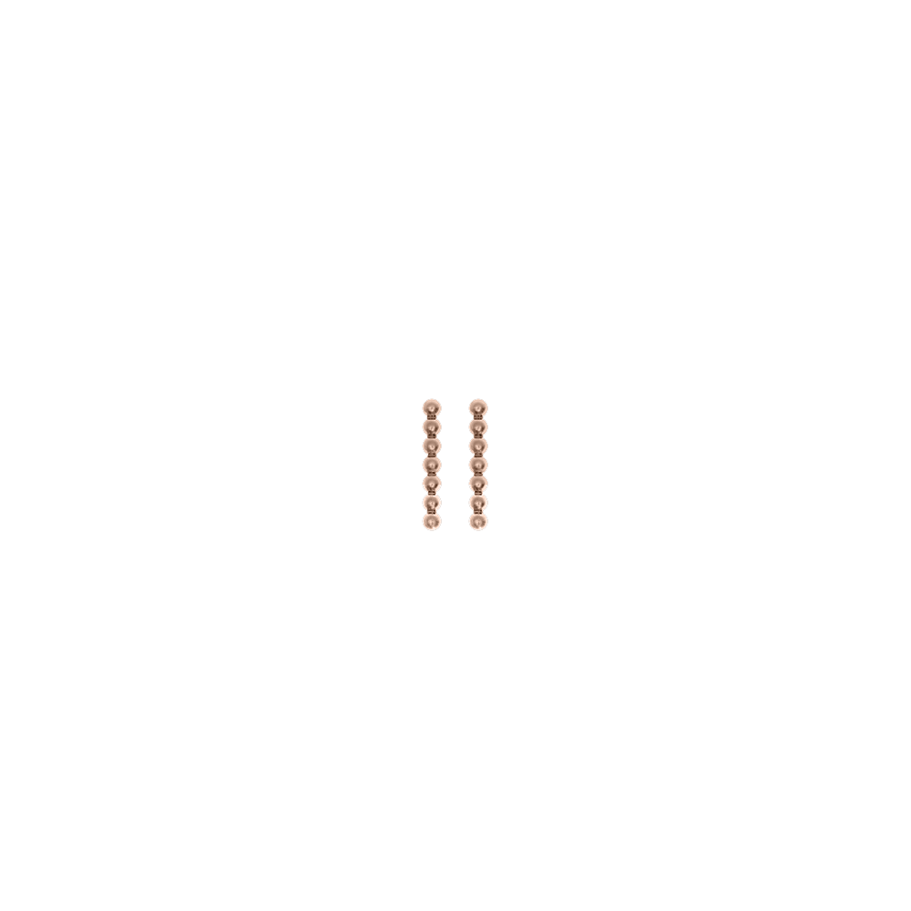 Tiret Perle Earrings, Rose Gold finish image number 1