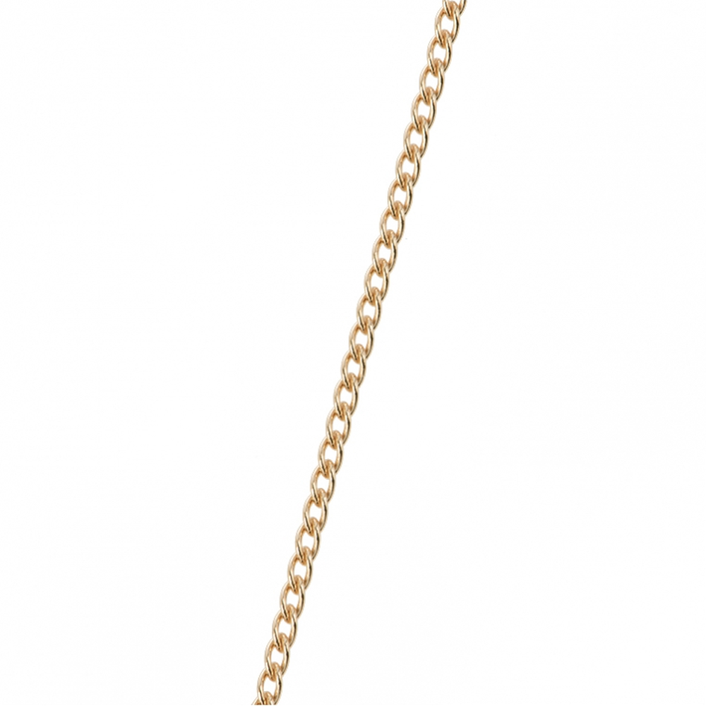 Gourmette chain, Gold finish image number 1