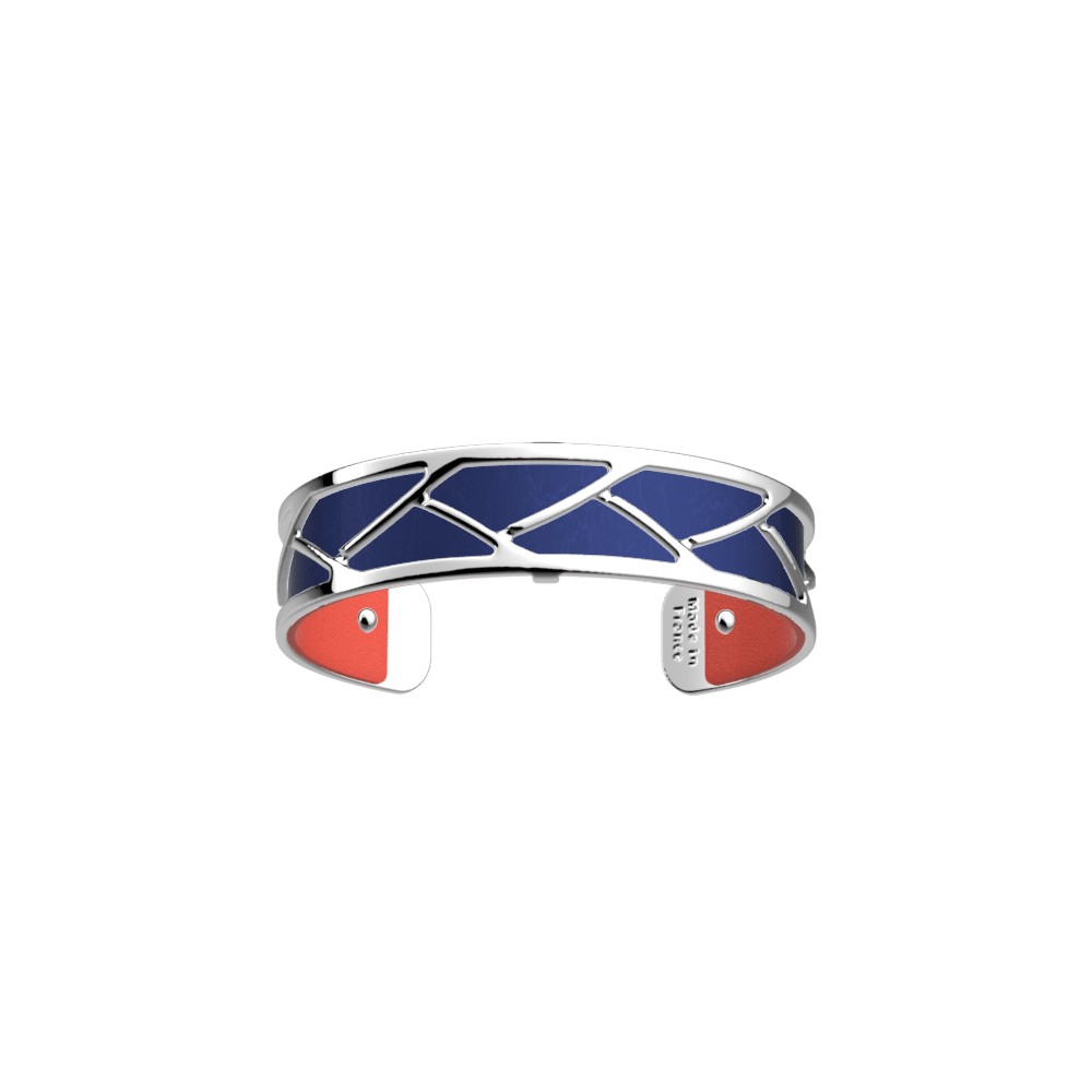 Tresse Bracelet, Silver finish, Coral / Metallic Navy Blue image number 2