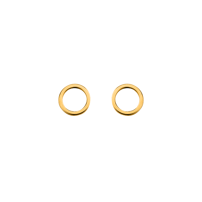 Saga Earrings, Gold finish image number 1