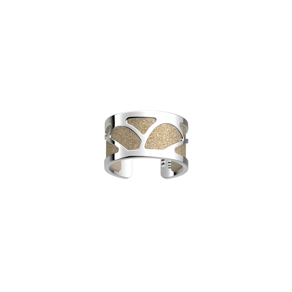 Rosée Ring, Silver finish, Cream / Gold Glitter image number 2