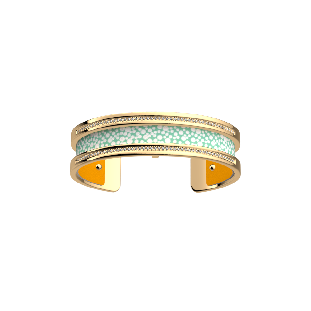 Pure Précieuse Bracelet, Gold finish, Aqua / Pollen image number 1