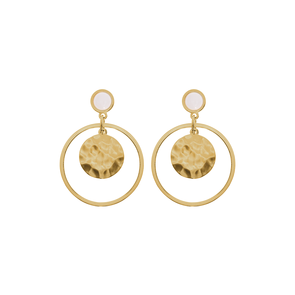 Meline Earrings, Gold finish image number 1