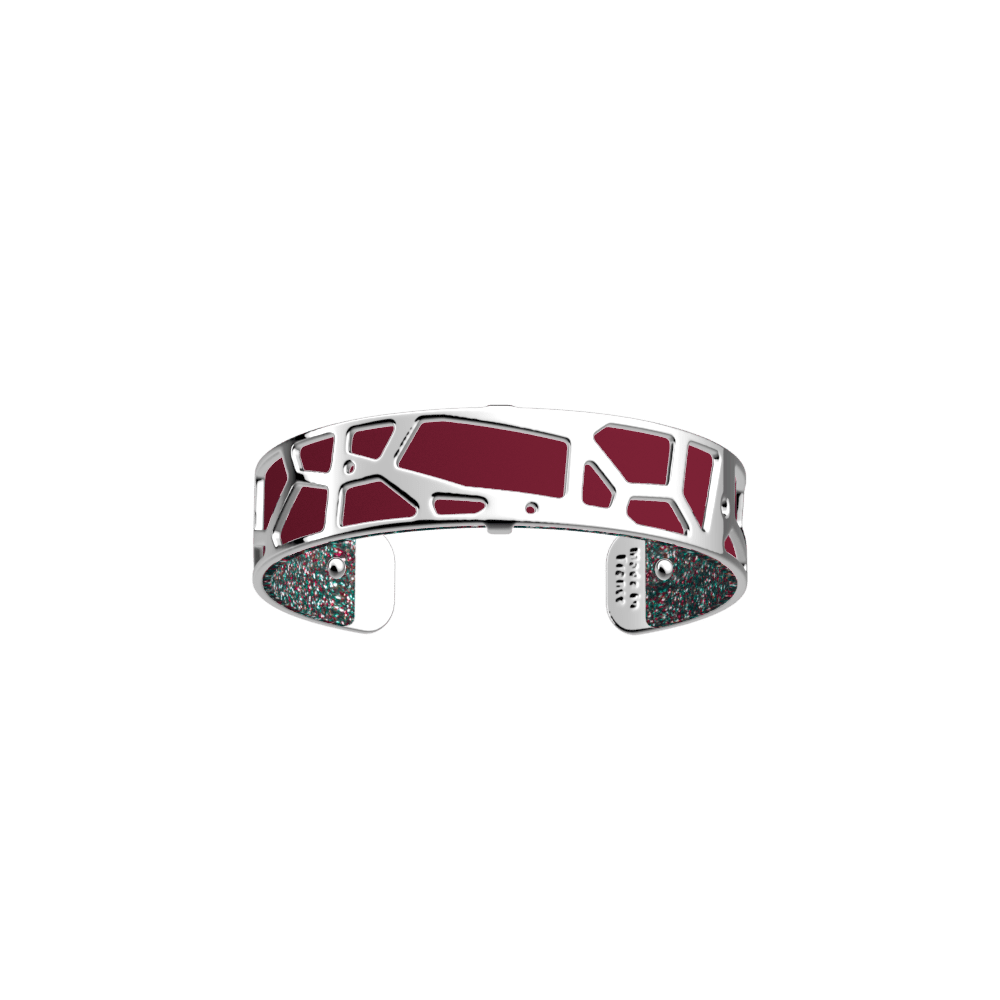 Girafe bracelet, Silver finish, Soft Raspberry / Multicoloured Glitter image number 1