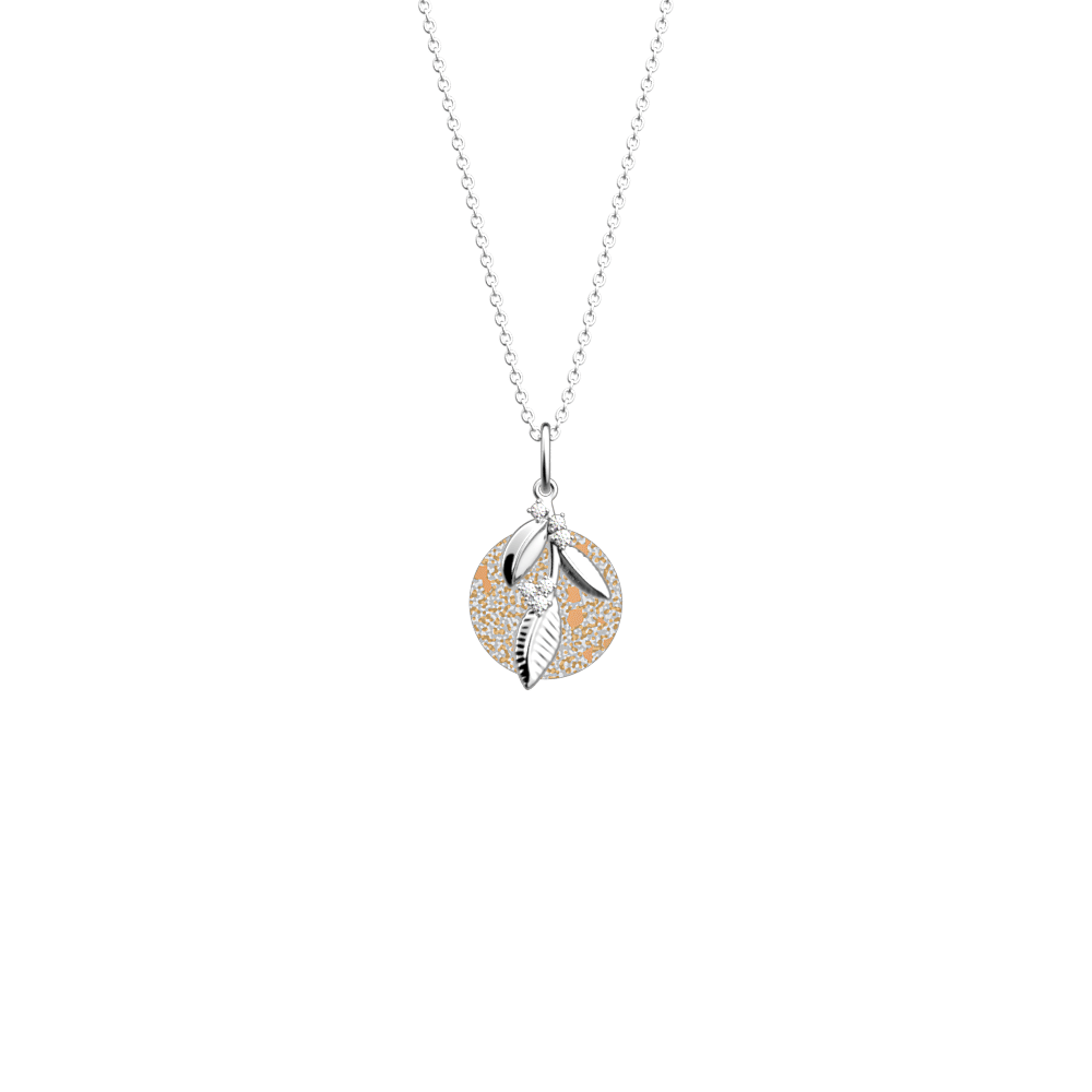 Collier Oliveraie, Finition argentée, Olivine / Festival image number 2
