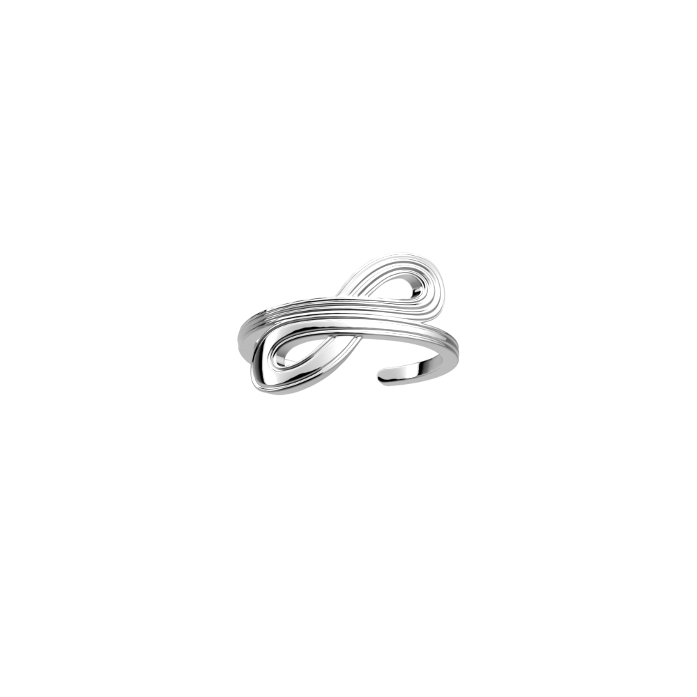 Infiniment Ring, Silver Finish image number 1