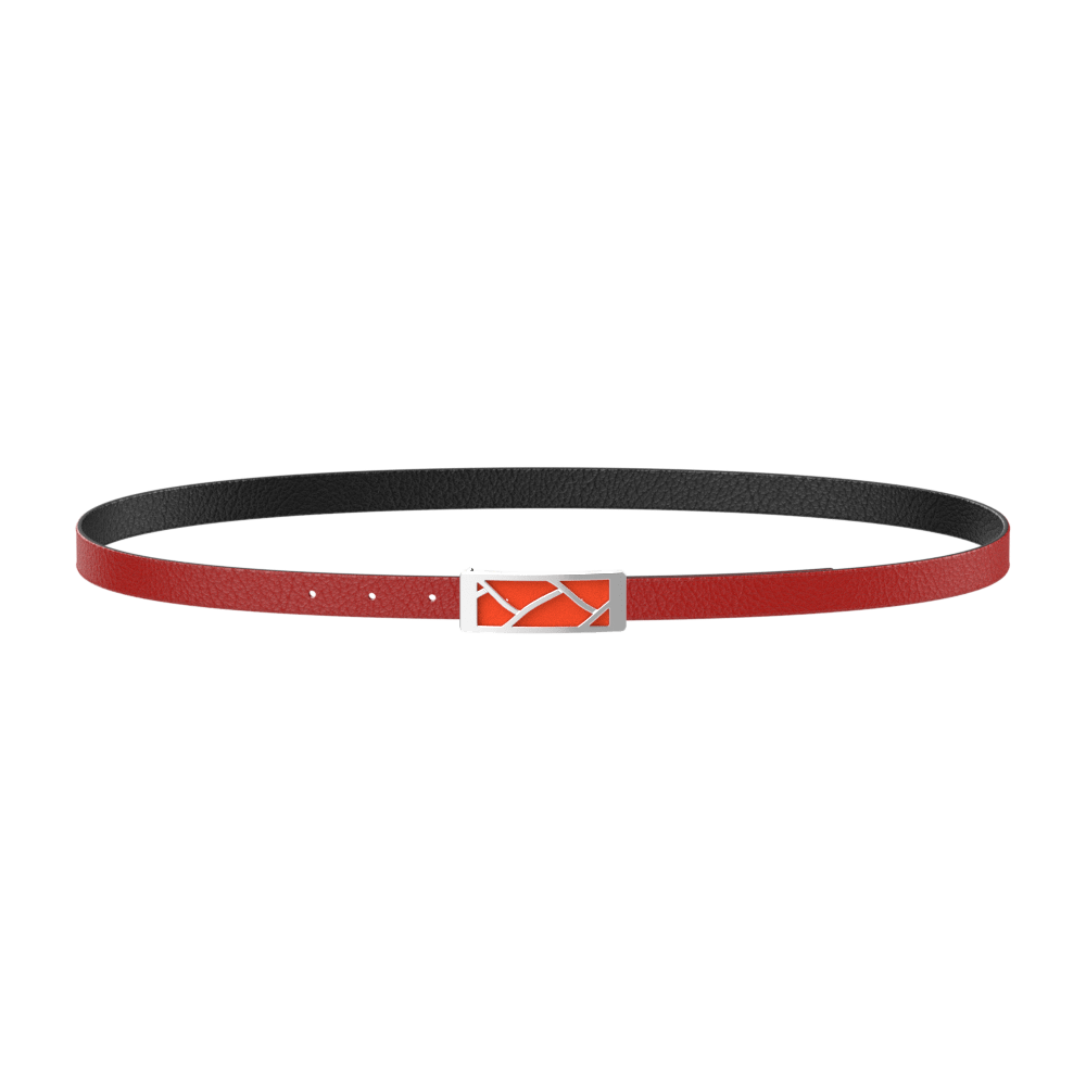 Black / Red Les Essentielles Belt, Tresse Belt Buckle image number 4