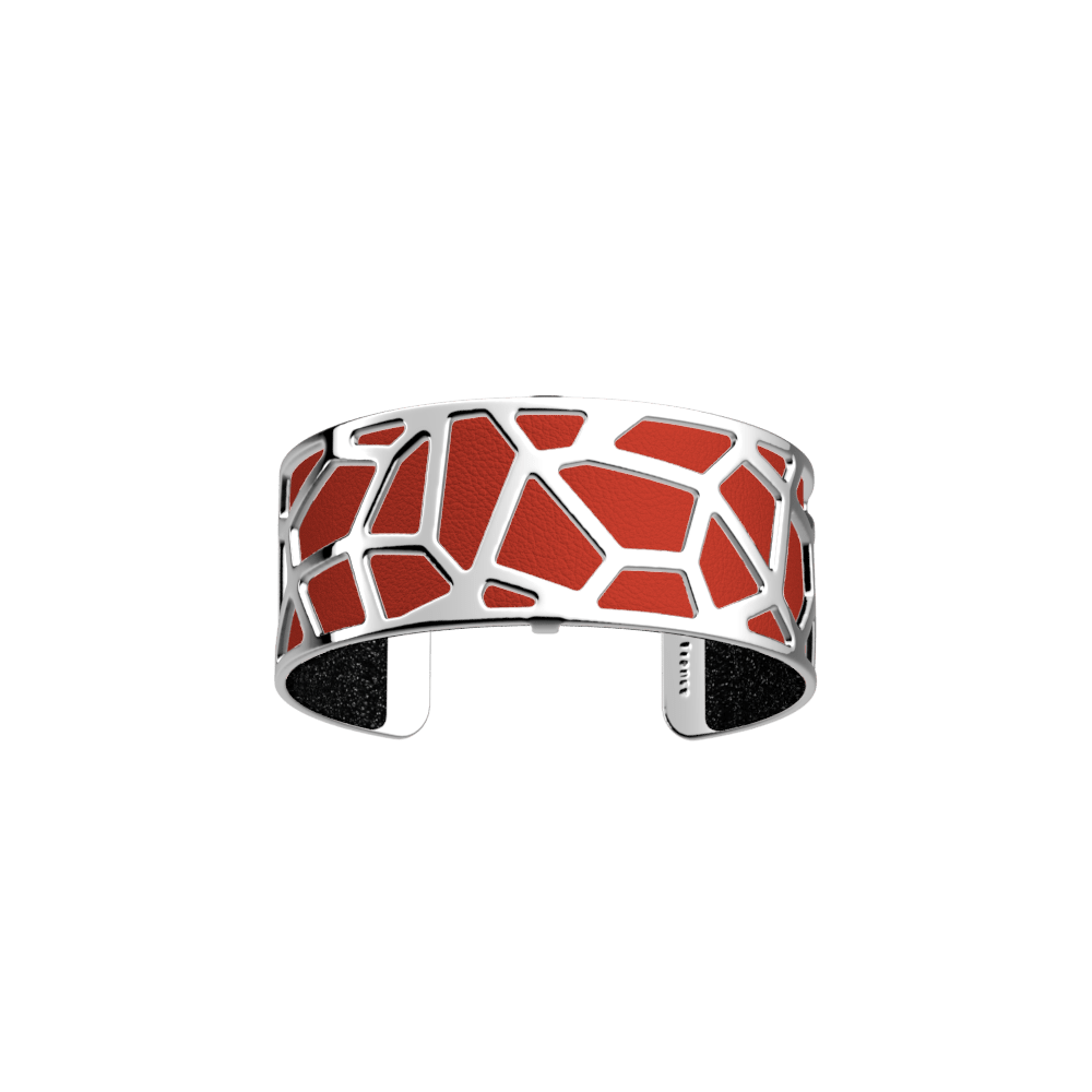 Girafe Bracelet, Silver finish, Red / Black Glitter image number 1