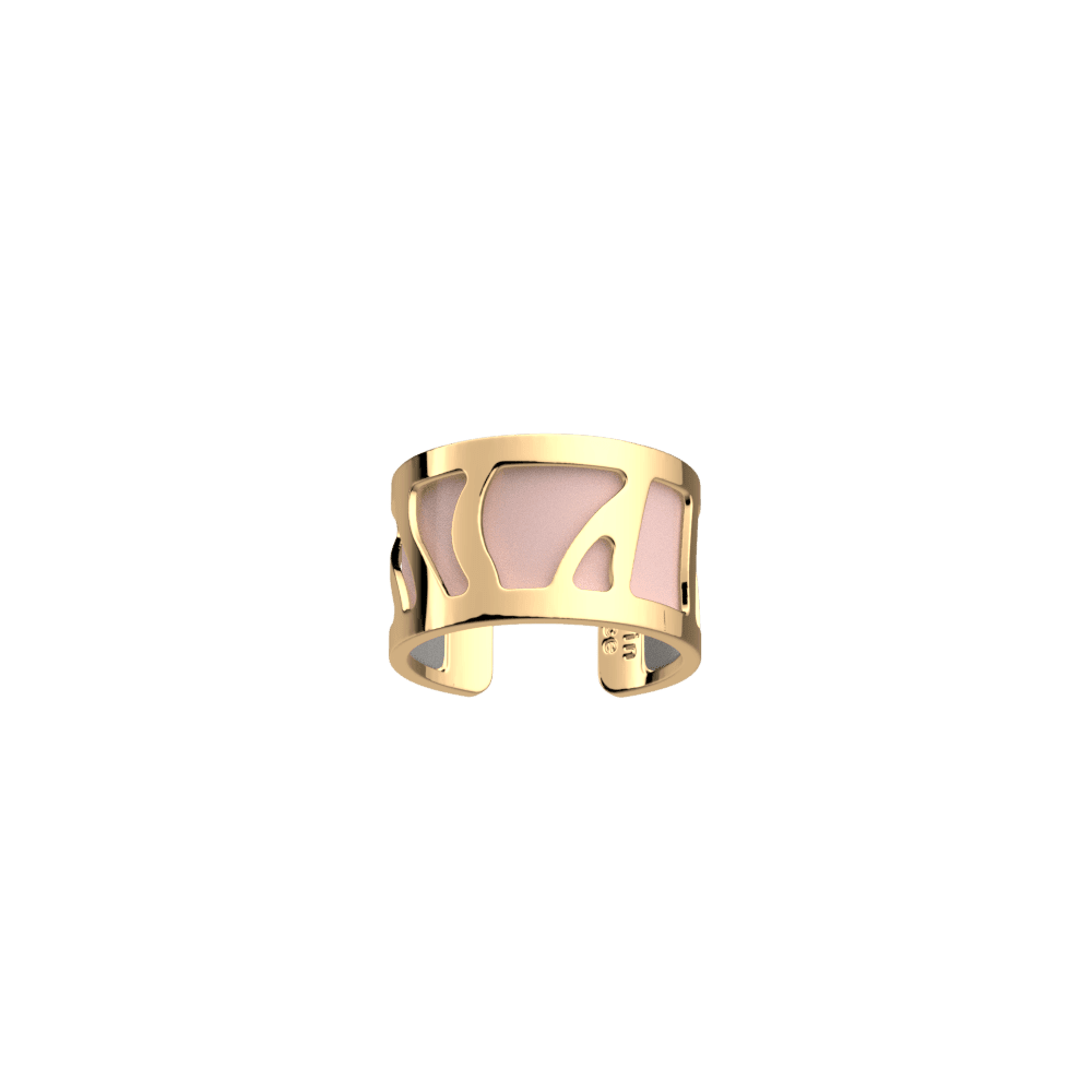 Perroquet Ring, Gold finish, Light Pink / Light Grey image number 2